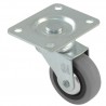 Kółko gumowe 60mm skrętne na płytce szare mod. 2502