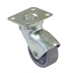 Kółko nylonowe 25mm skrętne na płytce szare mod. 2506