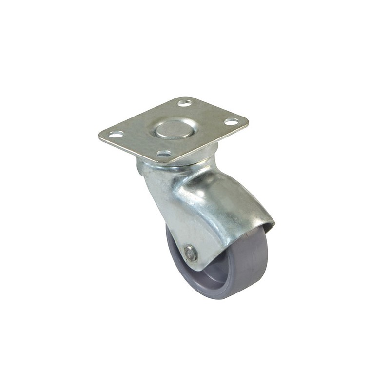 Kółko nylonowe 30mm skrętne na płytce szare mod. 2506