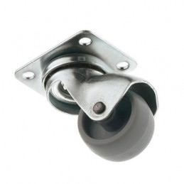 Kółko nylonowe 30mm skrętne na płytce szare mod. 2506