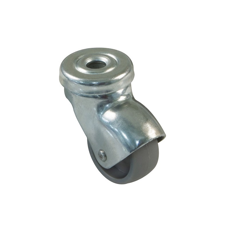 Kółko nylonowe 30mm skrętne otwór 8,2mm szare 10kg mod.2507