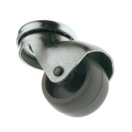 Kółko nylonowe 40mm skrętne otwór 8,2mm szare 15kg mod.2507