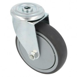 Kółko gumowe 100mm otwór 12,5mm szare 110kg mod.2531