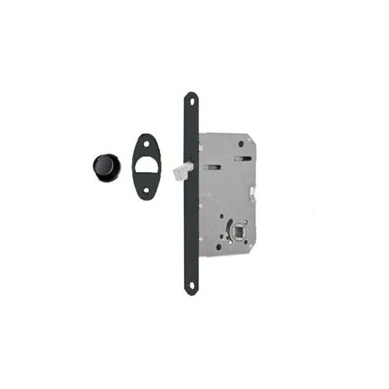 Zamek hakowy łazienkowy 50mm F16 czarny mod. SCIVOLA Tre