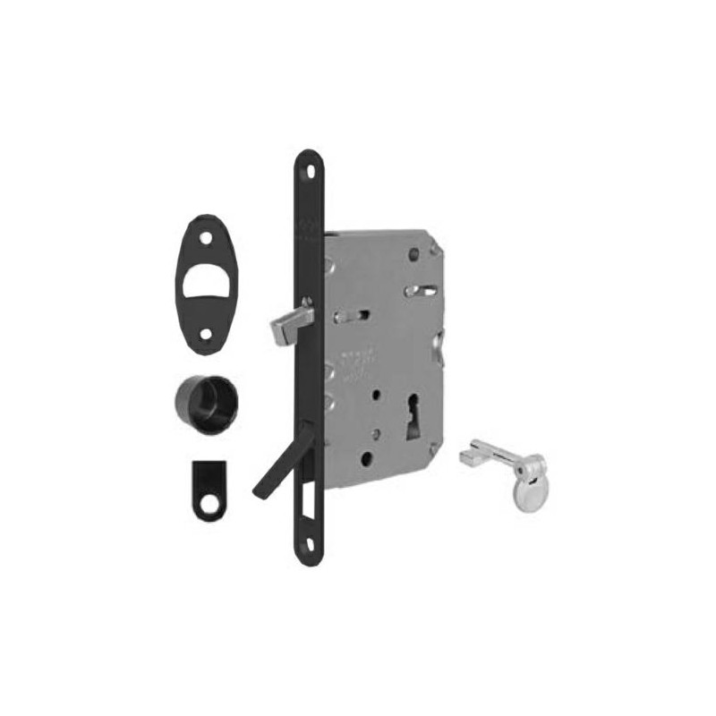 Zamek hakowy na klucz 50mm F16 czarny SCIVOLA Tre Class