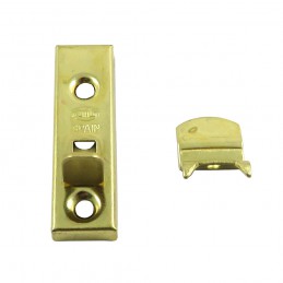Zasuwka meblowa stalowa 50mm mosiądzowana mod.368