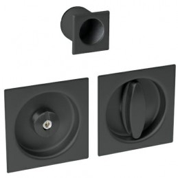 Uchwyt wpuszczany do WC kwadrat 60x60mm czarny mod. SCIVOLA-Q