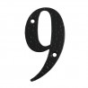Cyfra 9 czarna 10cm - blister