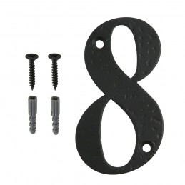 Cyfra 8 czarna 10cm - blister