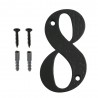 Cyfra 8 czarna 10cm - blister