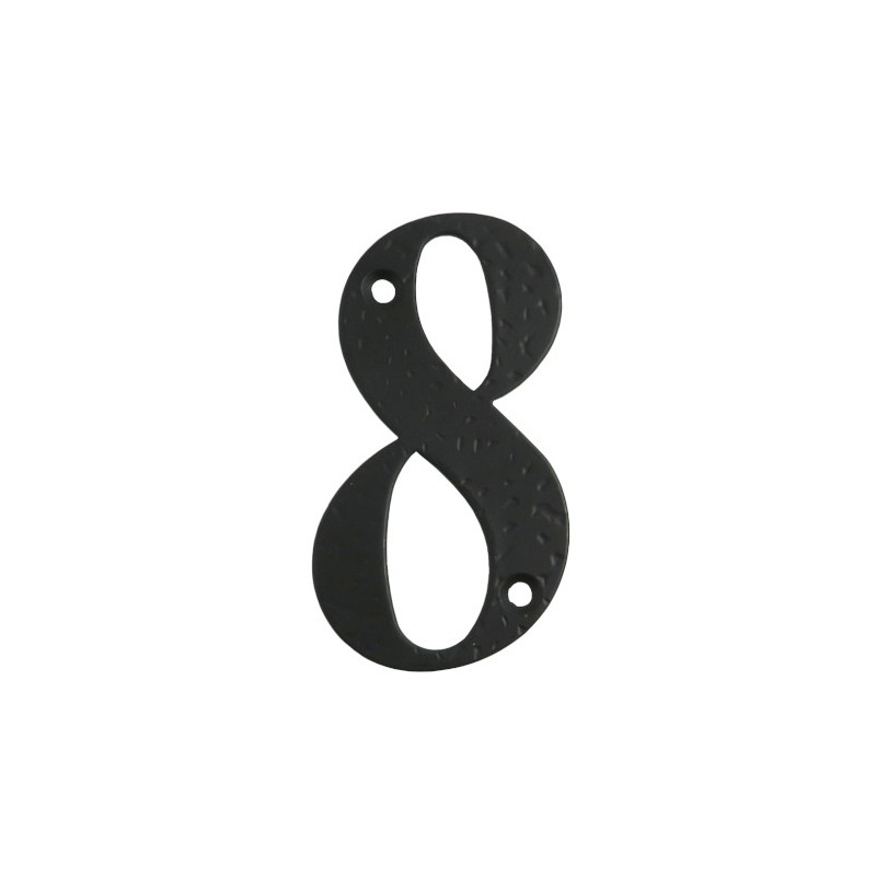 Cyfra 8 czarna 10cm - blister