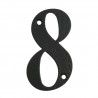 Cyfra 8 czarna 10cm - blister