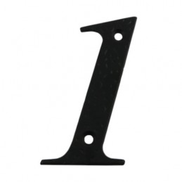 Cyfra 1 czarna 10cm przykręcana - blister