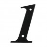 Cyfra 1 czarna 10cm przykręcana - blister