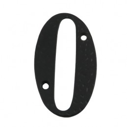 Cyfra 0 czarna 10cm - blister