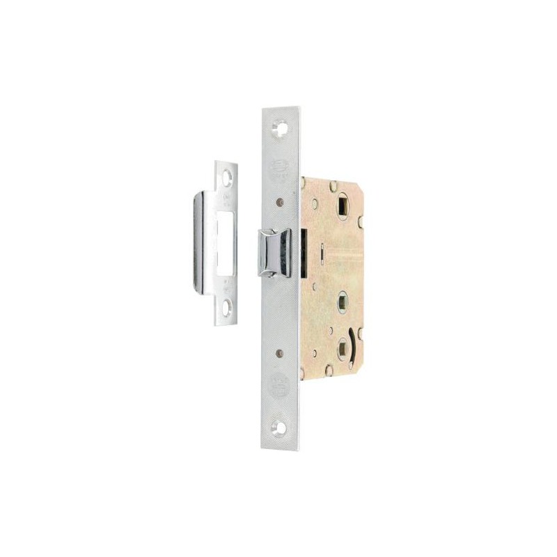 Zamek drzwiowy łazienkowy 47/50 lub 70/50 chromowany prost. mod. 5100