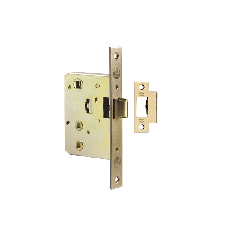 Zamek drzwiowy łazienkowy 47/50 lub 70/50 mosiądzowany prost. mod. 5100