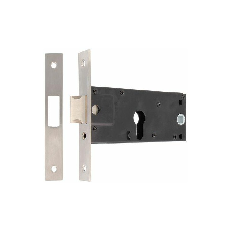 Zamek do profili metalowych na wkładkę 70 INOX mod. 726