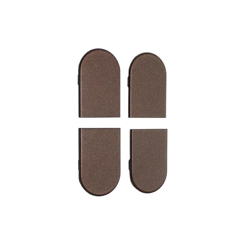 Osłonki zawiasu ECLIPSE 3.2 aluminiowe brązowe komplet 4szt.