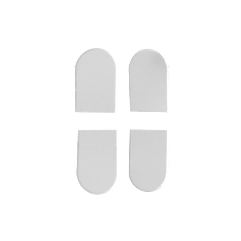 Osłonki zawiasu ECLIPSE 3.2 aluminiowe białe komplet 4szt. RAL9010