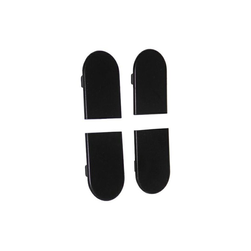 Osłonki zawiasu ECLIPSE 3.2 aluminiowe czarne komplet 4szt.