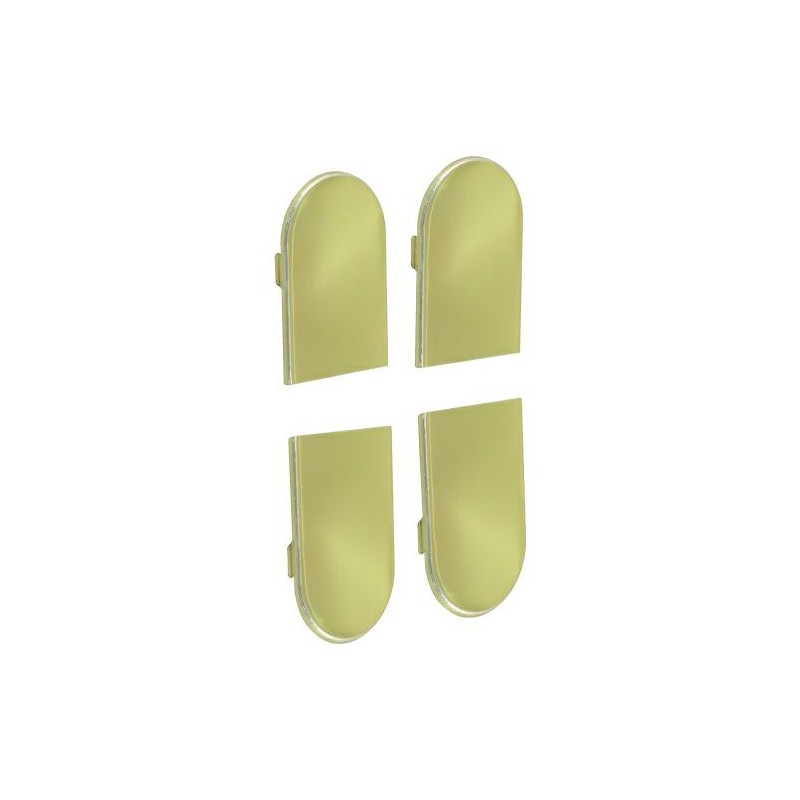 Osłonki zawiasu ECLIPSE 3.2 aluminiowe mosiądzowane komplet 4szt.