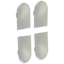 Osłonki zawiasu ECLIPSE 3.2 aluminiowe niklowane komplet 4szt.