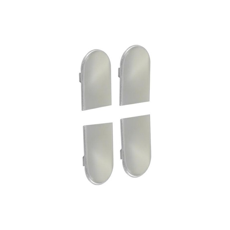 Osłonki zawiasu ECLIPSE 3.2 aluminiowe niklowane komplet 4szt.