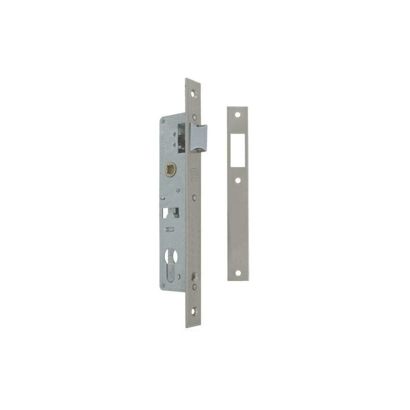 Zamek na wkładkę 85/20 nikiel satyna do profili metalowych mod. 760GR