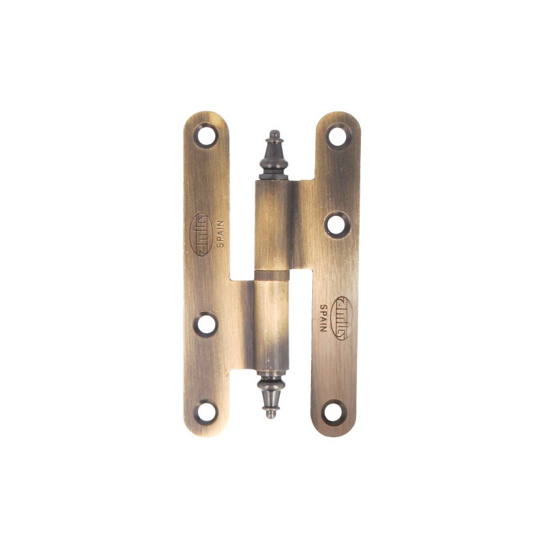 Zawias do drzwi 95x52mm mosiężny złoto antyczne rozłączny PRAWY (pl) mod. 407