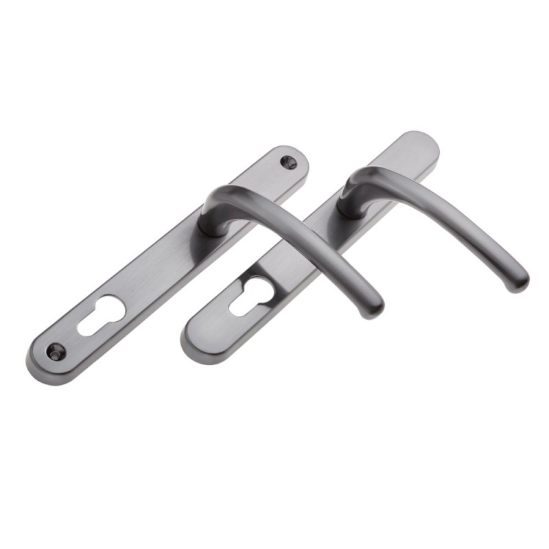 Klamka Balmoral FRENCH L/L wkładka 92mm grafitowy