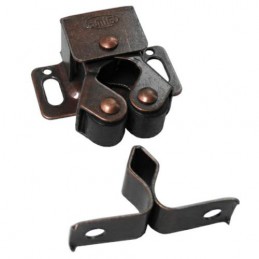 Zatrzask rolkowy brązowy gumowe rolki mod.12