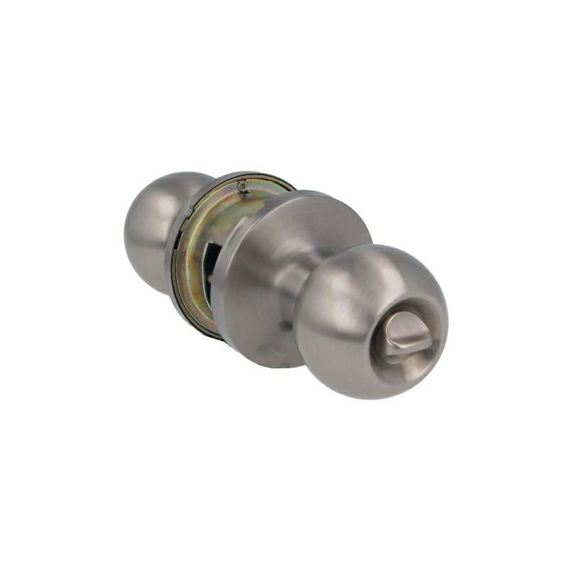 Gałka do łazienki podwójna obrotowa chrom mat pokrętło od wewnątrz mod. 612G