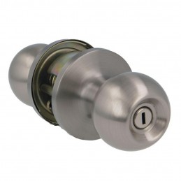 Gałka do łazienki podwójna obrotowa chrom mat mod. 612G