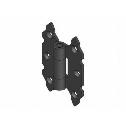 Zawias do okiennic łamanych 90x60mm czarny mod. 9010