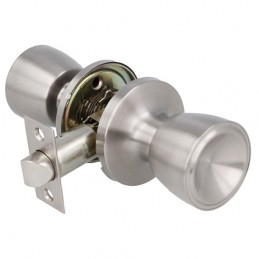 Gałka z zamkiem do drzwi pokojowych inox mod.601