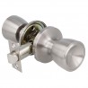 Gałka z zamkiem do drzwi pokojowych inox mod.601