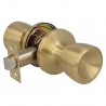 Gałka z zamkiem do pokoju mod.601 mosiądz satyna