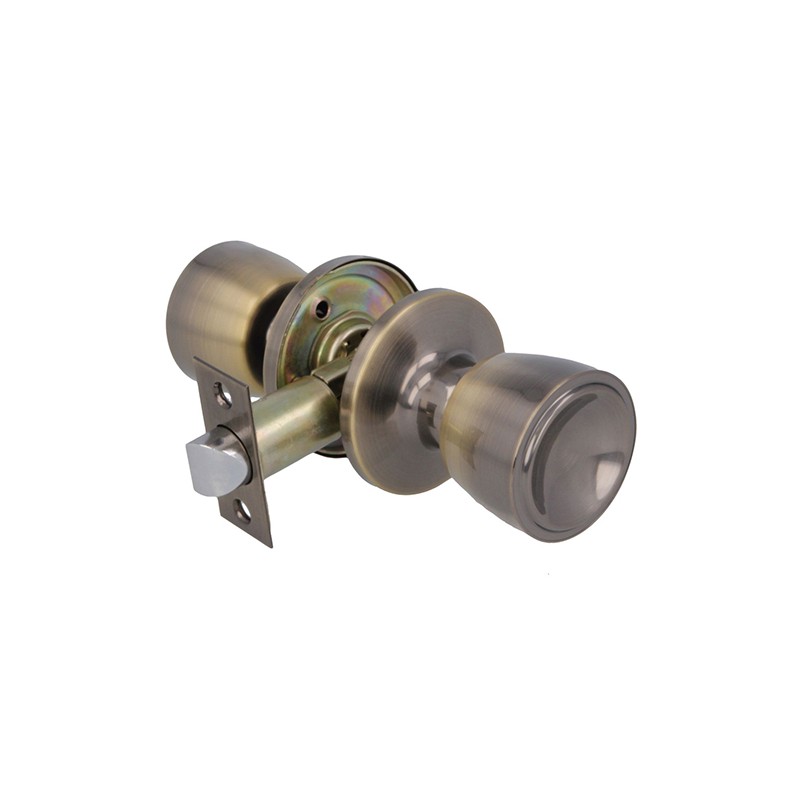 Gałka z zamkiem do pokoju mod.601 złoto antyczne