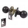 Gałka z zamkiem do drzwi pokojowych mod.611 czarna