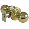 Gałka z zamkiem do drzwi pokojowych mosiężna lakierowana mod.611