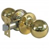 Gałka z zamkiem do drzwi pokojowych mosiężna lakierowana mod.611