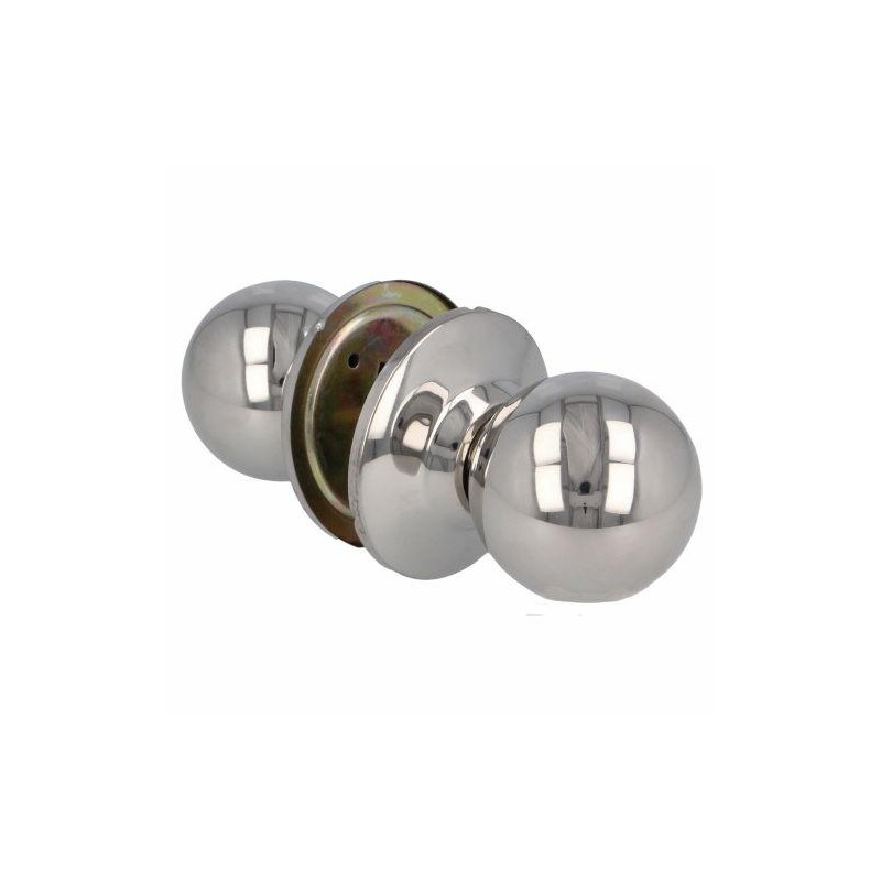 Gałka drzwiowa stała podwójna mod. 617 mosiądz chromowany