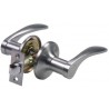 Klamka z zamkiem 721 chrom mat pokojowa