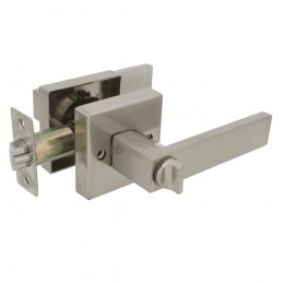 Klamka z zamkiem klucz+pokrętło chrom mat mod. 735 wejściowa