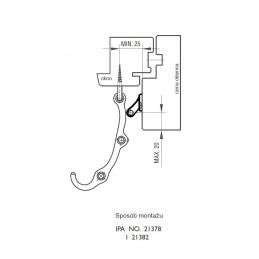 Zaczep Haka IPA 21382 biały