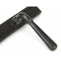 Klamka Newbury do zasuwnicy wkładka 92mm lity brąz