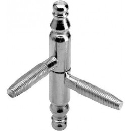 Zawias wkręcany ozdobny 13x87 niklowany mod. 132 AGB