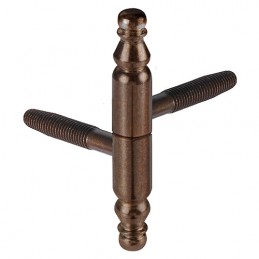 Zawias wkręcany ozdobny 9x60mm brązowy mod. 132 AGB