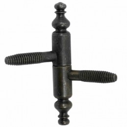 Zawias wkręcany ozdobny 9x60mm czarny cynk mod. 132 AGB